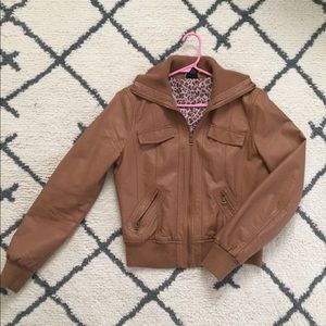 Rue 21 Women’s Brown Leather Jacket